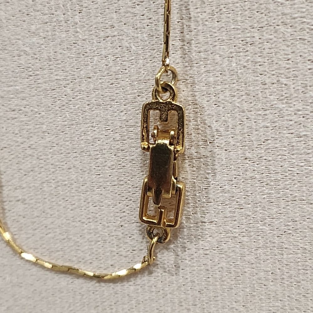 Auth GIVENCHY Gold Hardware G Rhinestones Necklace - Picture 8 of 10